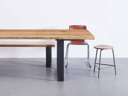 Pottwal Tisch Schwarzeisen Beine und ansteckplatte